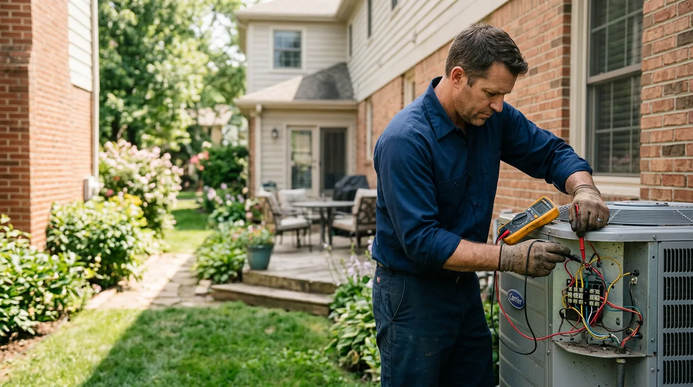HVAC technician working near Edina, MO